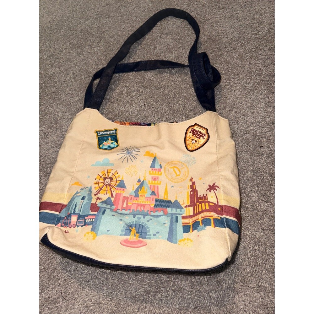 2019 Disney Parks Disneyland Resort Canvas Bag New Attraction Print Lining